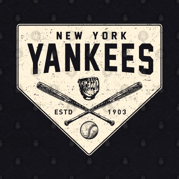 Yankees Home Base 2 by Buck Tee Originals by Buck Tee